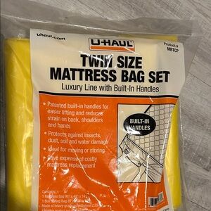 Twin Size Mattress Bag Set - Yellow